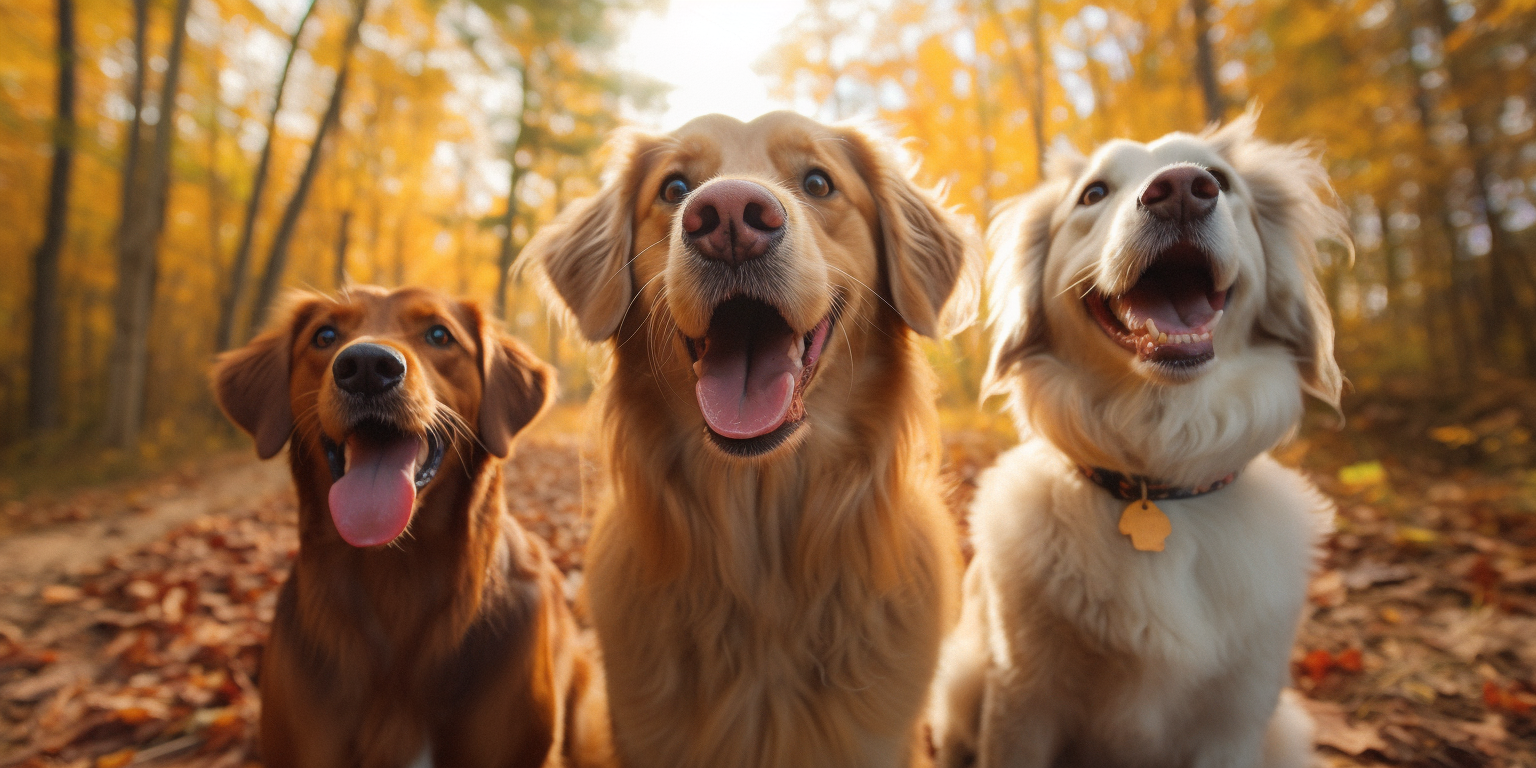 Three Happy and Smiling Dogs - Charismatic Critters
