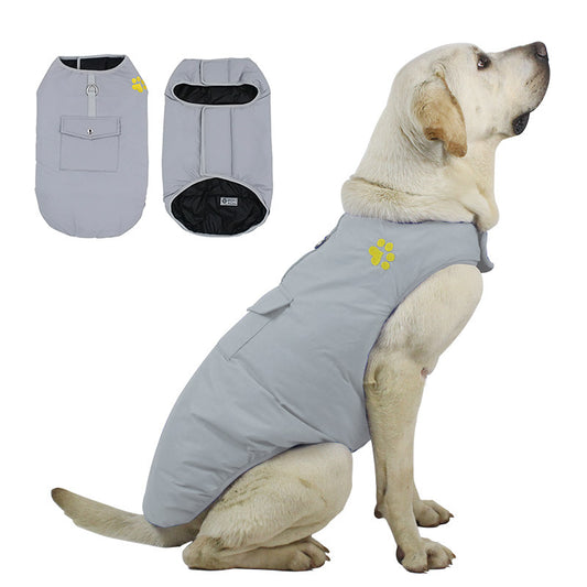 Windproof and Waterproof Adjustable Dog Vest for Large Dogs, Charismatic Critters
