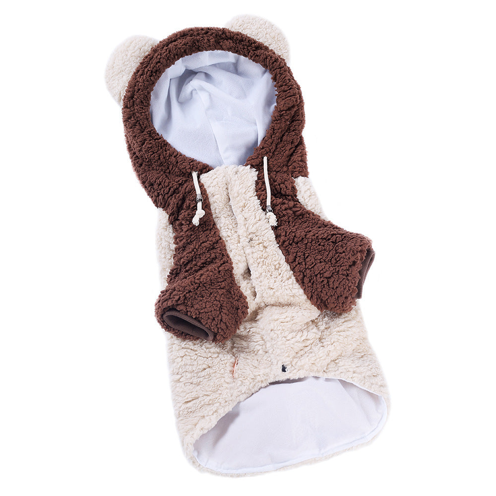 Warm Bear Hoodie for Large Dogs - Charismatic Critters