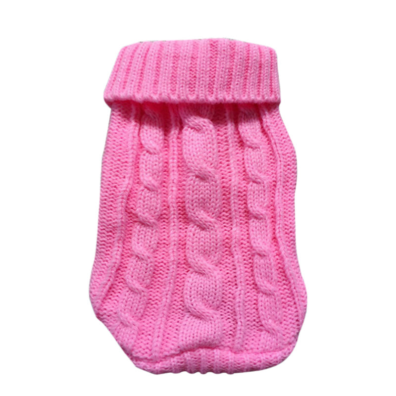 Pet Sweater Thick Knit Cat Clothing