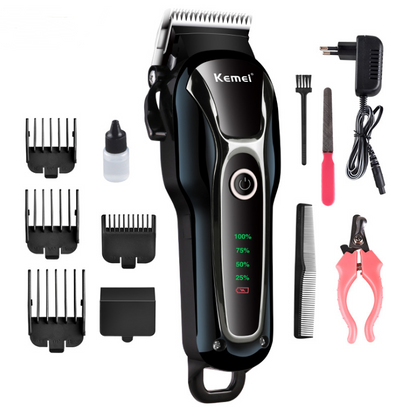 Rechargeable Pet Electric Hair Trimmer and Fader Set for Dogs and Cats, Charismatic Critters
