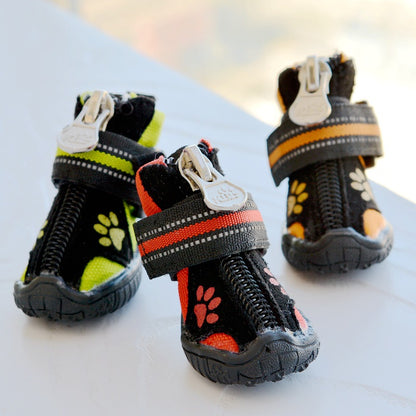 Suede Waterproof Non-slip Secure Dog Boots for Hiking and Outdoors - Charismatic Critters