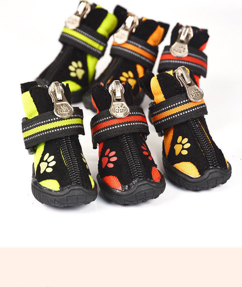 Suede Waterproof Non-slip Secure Dog Boots for Hiking and Outdoors