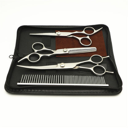 Stainless Steel Comb and Scissors Set for Dog Grooming
