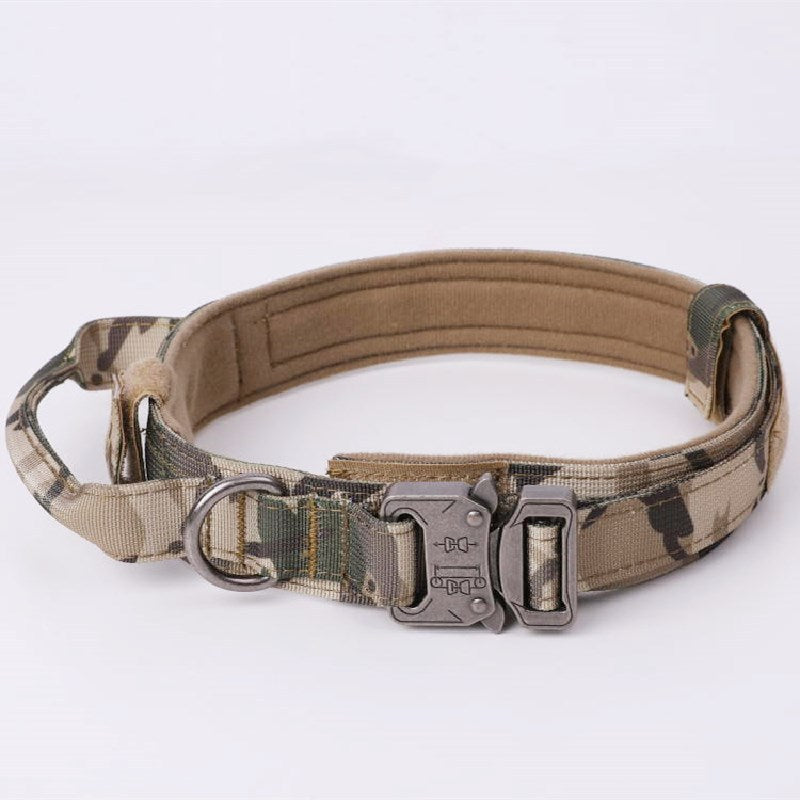 Tactical Adjustable Dog Collar with Handle and Leash Variety, Charismatic Critters