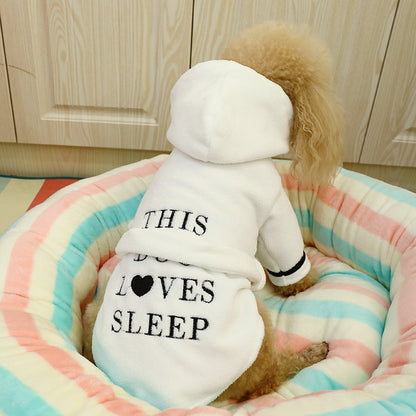 Love Sleep Robe Dog Apparel for Small Dogs - Charismatic Critters