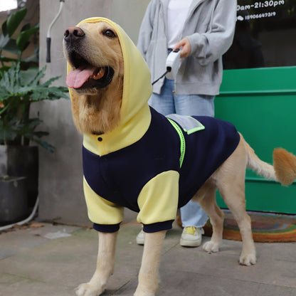 Short Sleeve Hoodie Sweater with Pockets for Large Dogs - Charismatic Critters