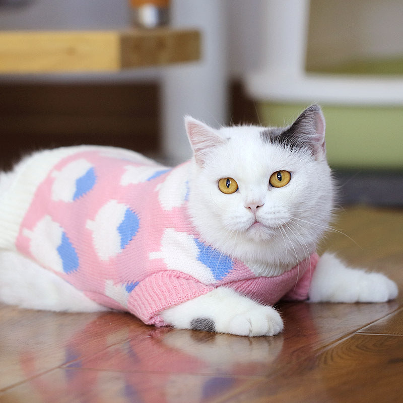 Warm Short Sleave Winter Cat Sweater Pet Clothes, Charismatic Critters