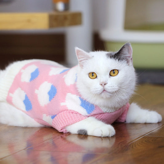 Warm Short Sleave Winter Cat Sweater Pet Clothes, Charismatic Critters