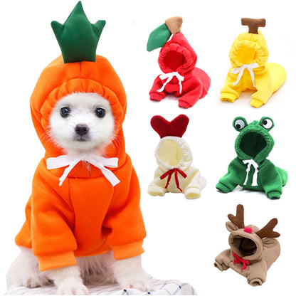 Cute Warm Two Legged Dog Clothing for Small Dogs and Cats - Charismatic Critters