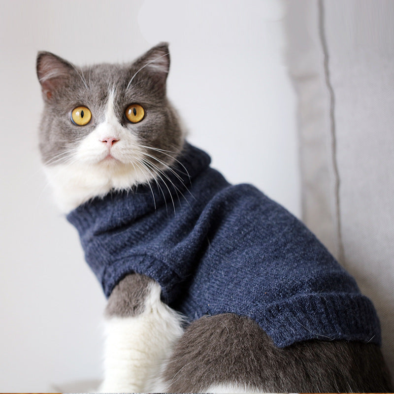 Warm Short Sleave Winter Cat Sweater Pet Clothes - Charismatic Critters