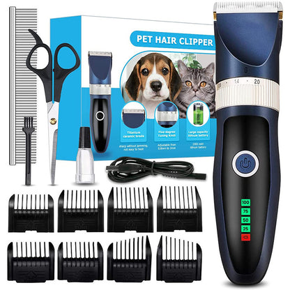 Professional Pet Grooming Clipper Set Hair Trimmer for Dogs and Cats