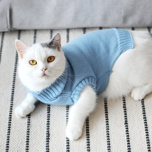 Warm Short Sleeve Winter Cat Sweater